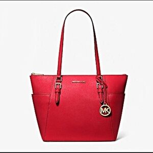 Michael Kors Red Tote Bag